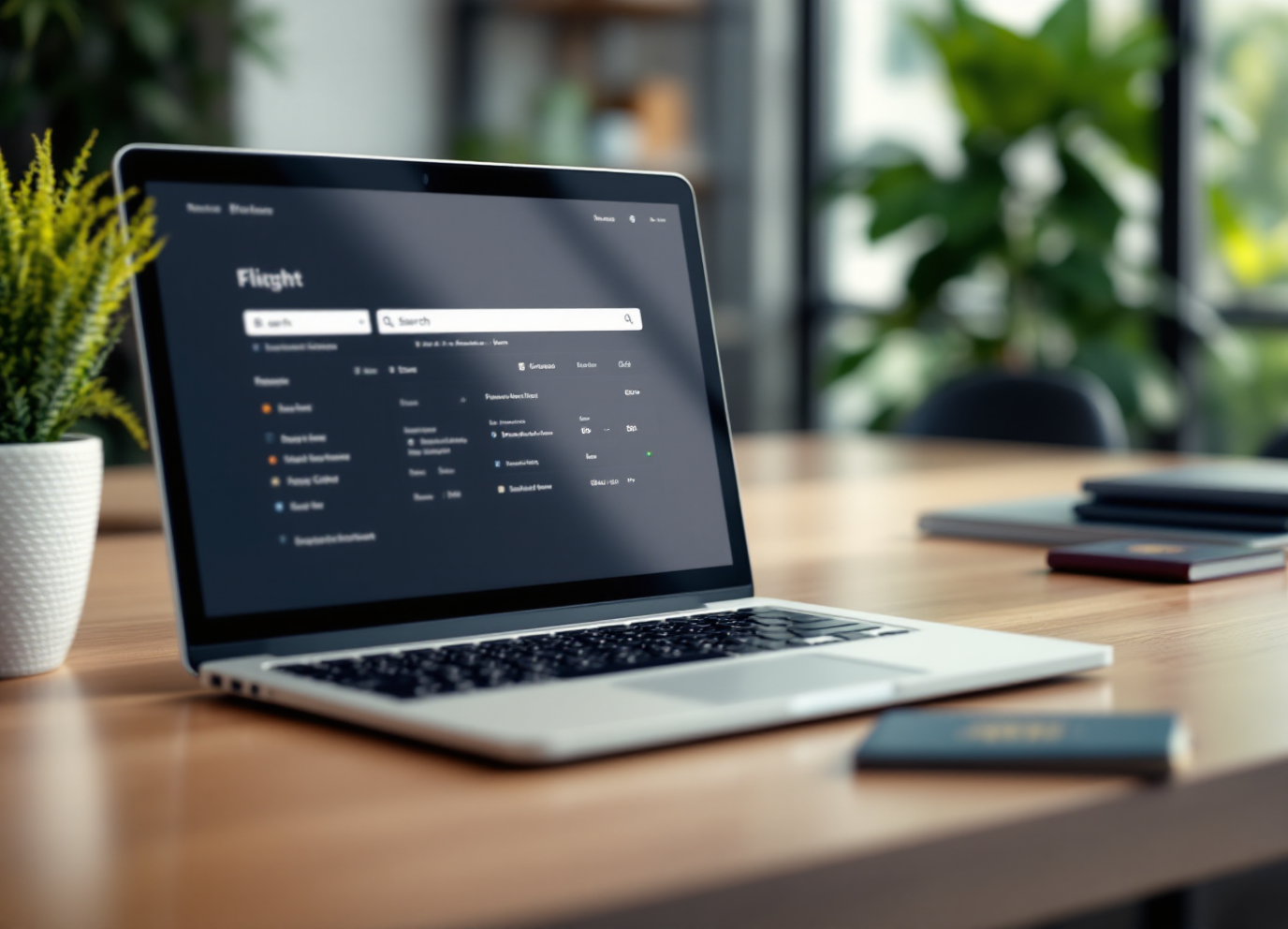 Travel agent workspace with booking tools